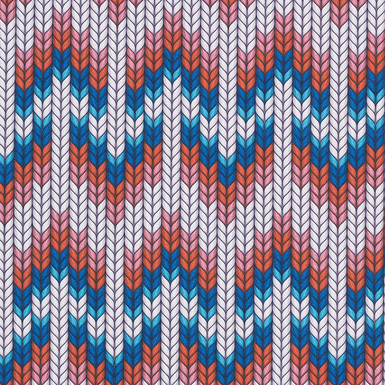 SHIELD PRO Antimikrobiell jersey Knit – kungsblått/rött | Albstoffe,  image number 1