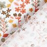 Bomullstyg Kretong Fina blommor – brandgul/vit,  thumbnail number 4