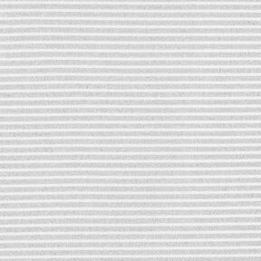 Jersey smala glitterränder – vit/silvermetallic, 