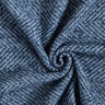 Kapptyg ullmix sicksack-mönster – marinblått,  thumbnail number 3