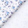 Bomullsjersey Romantiska blommor – vit,  thumbnail number 4