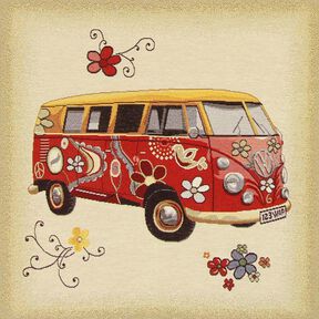 Gobelängbit Färgglad folkabuss VW, 