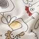 dekorationstyg Canvas comic kycklingar – natur,  thumbnail number 2