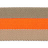 Väskband/bältesband Neon [ 40 mm ] – neonorange/beige,  thumbnail number 4
