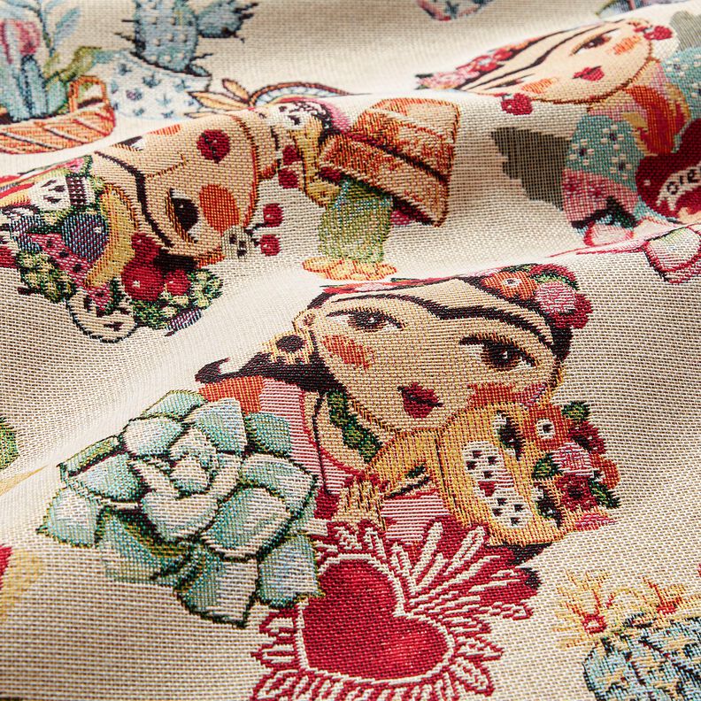 Dekorationstyg Gobel&auml;ng kvinnliga konstn&auml;rer &ndash; ljusbeige/r&ouml;d,  image number 2