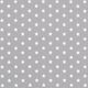 Bomullspoplin Medelstora stjärnor – grått/vit,  thumbnail number 1