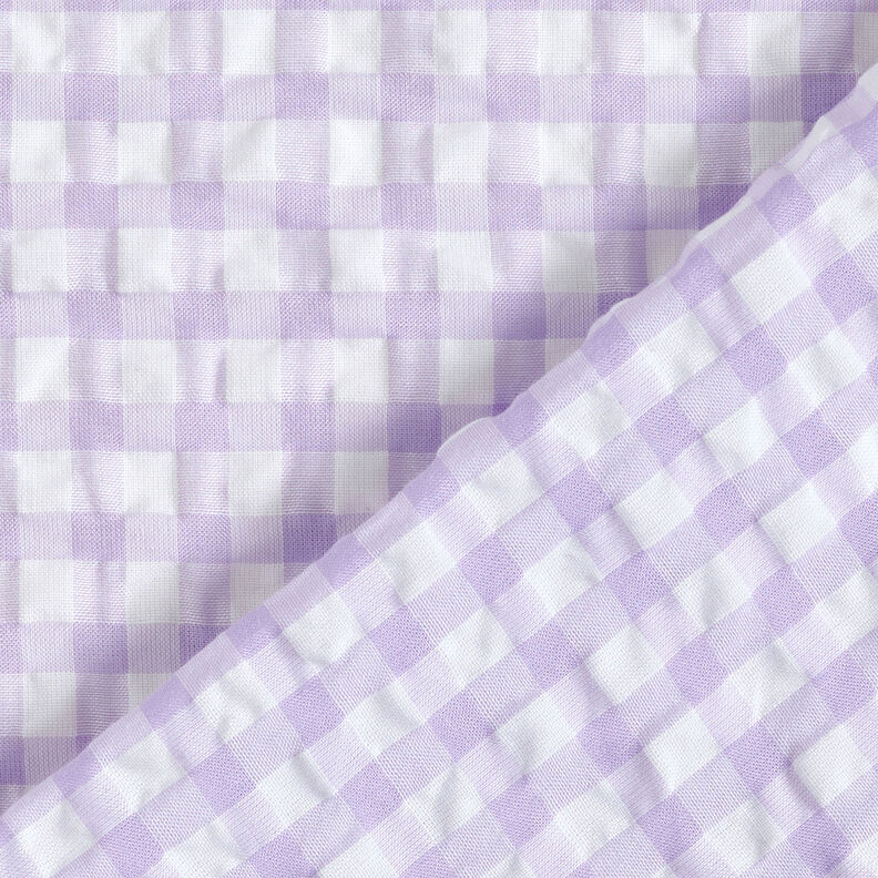 Bäckebölja stora vichyrutor – vit/pastellfläder,  image number 4