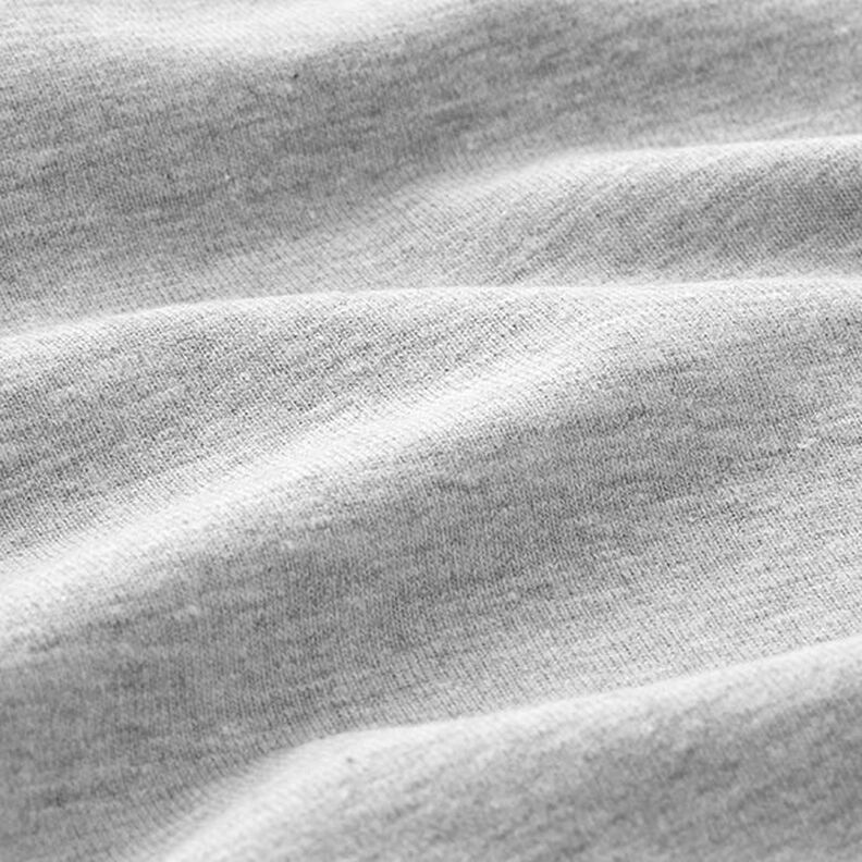 Bomullsjersey medium melange – ljusgrått,  image number 4