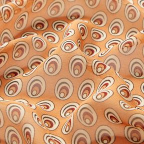 Chiffong påfågelöga – apricot/terracotta, 