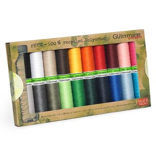 Sytrådsset Universaltrådar rPET  [ 100m / 20 styck  ] | Gütermann creativ, 
