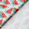 Bomullstyg Poplin vattenmelon – isblå/intensiv rosa,  thumbnail number 4