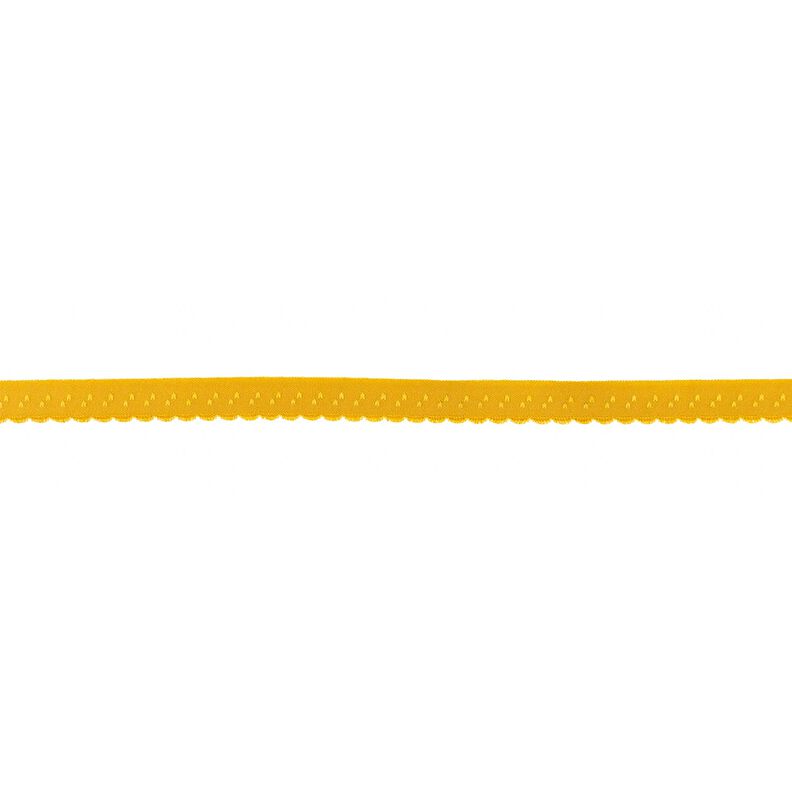 Elastistiskt infattningsband Spets [12 mm] – senap,  image number 1
