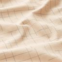 bomullsjersey brutna rutor – cashew, 