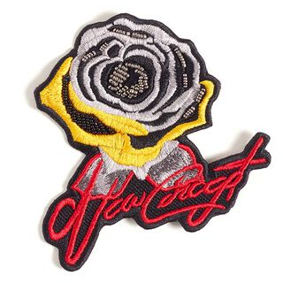XXL Applikation Silver Rose – rött, 