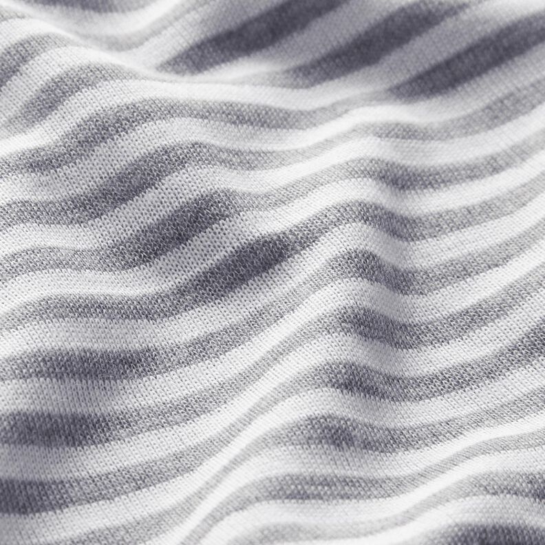 Doubleface jersey ränder enfärgad – vit/grått, image number 3