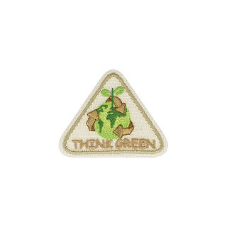 Applikation Think Green  – beige/ljusgrön, 