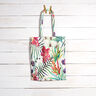 Outdoortyg Canvas Exotiska blommor – vit/grön,  thumbnail number 9