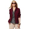 Bi-stretch gabardin – bordeauxrött,  thumbnail number 6
