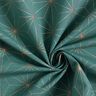 Dekorationstyg Canvas Artdeco-stjärnor – petrol/guld,  thumbnail number 3