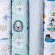 Tygpaket Poplin baby – blå,  thumbnail number 1