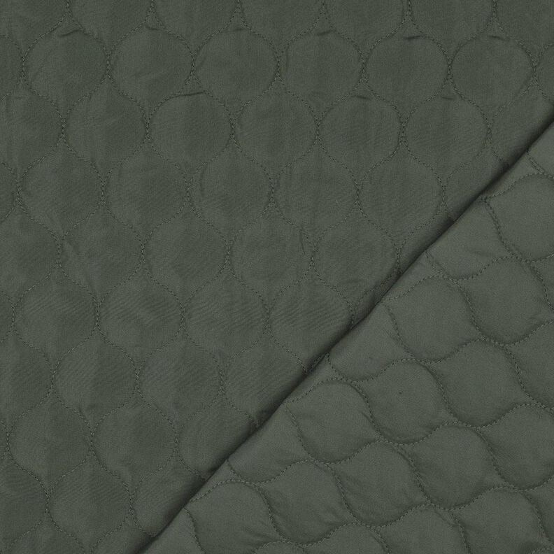 Quiltat tyg cirkelm&ouml;nster | Poppy Fabrics &ndash; m&ouml;rk furu,  image number 4