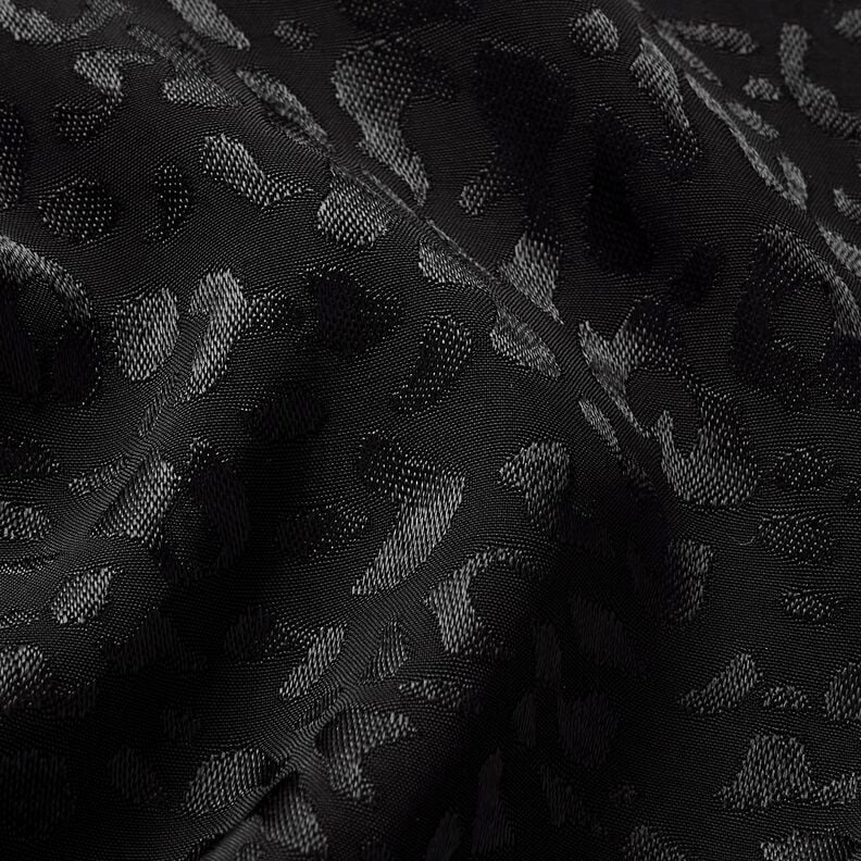 viskostyg leopardmönster – svart,  image number 2