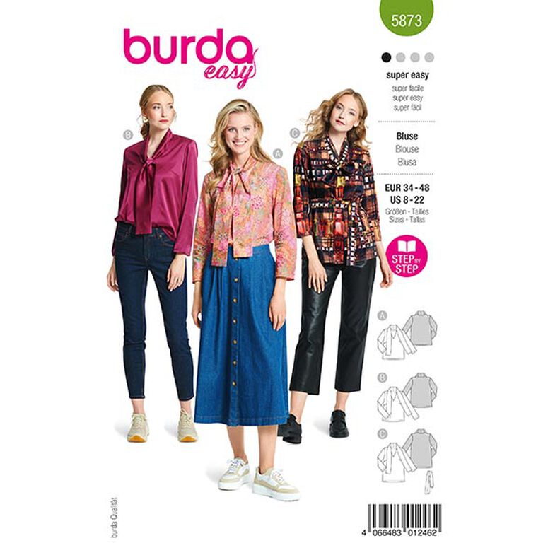 Blus | Burda 5873 | 34-48,  image number 1