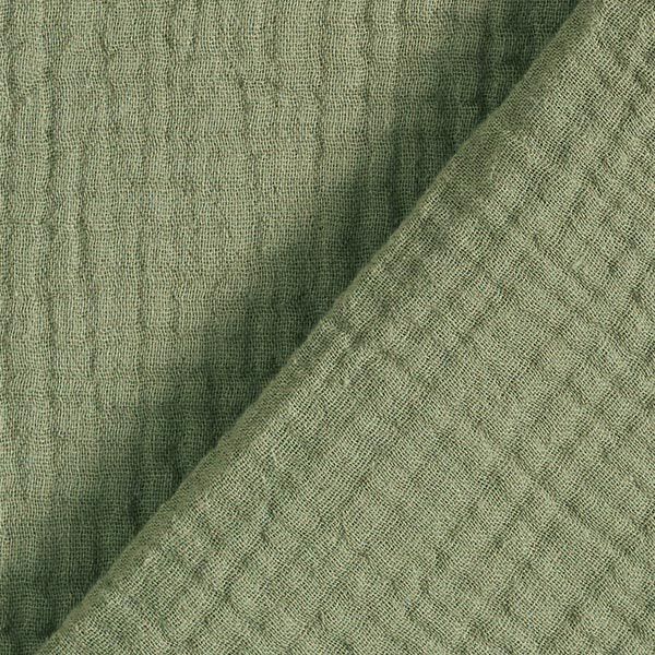 GOTS Muslin/Dubbel-krinkelväv | Tula – oliv,  image number 4