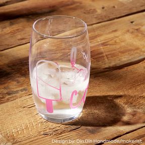 Vinylfolie ändrar färg vid kyla Din A4 – transparent/pink, 