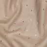 Muslin/Dubbel-krinkelväv Rektangel Folietryck | Poppy Fabrics – anemon/guldmetallic,  thumbnail number 2