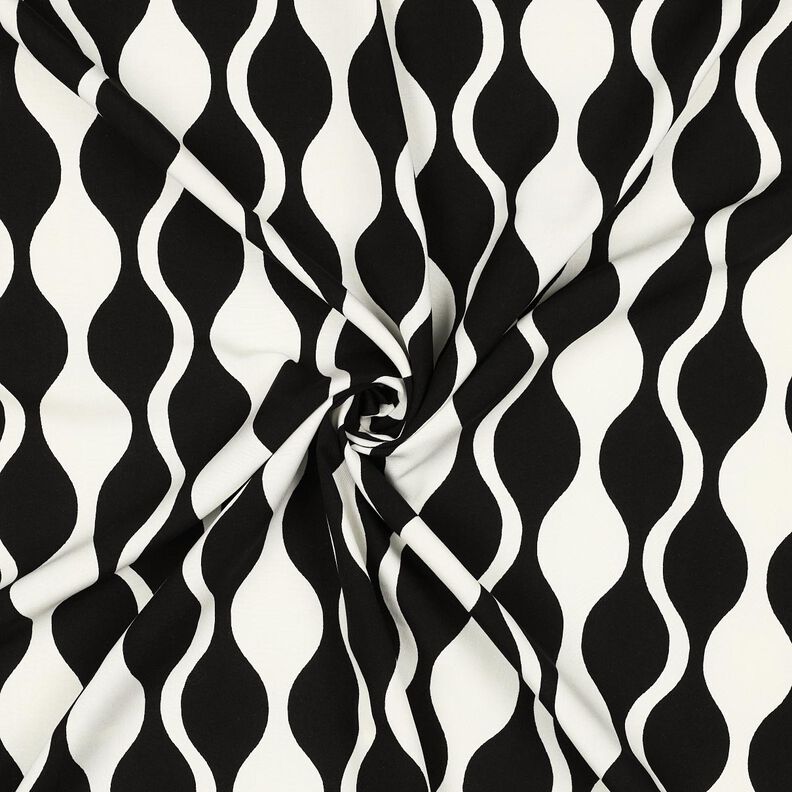 LENZING&trade; ECOVERO&trade; viskostyg retro &ndash; svart/vit,  image number 3