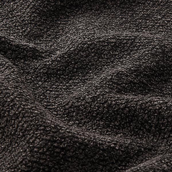 stickad bouclé melange – antracit, image number 2