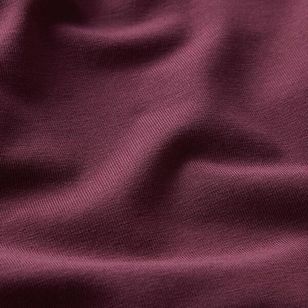 GOTS Bomullsjersey | Tula – aubergine,  image number 2