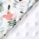 Mysfleece präglade prickar och blommor – vit,  thumbnail number 3
