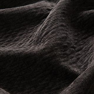 Möbeltyg chenille 3D-effekt – svartbrunt, 
