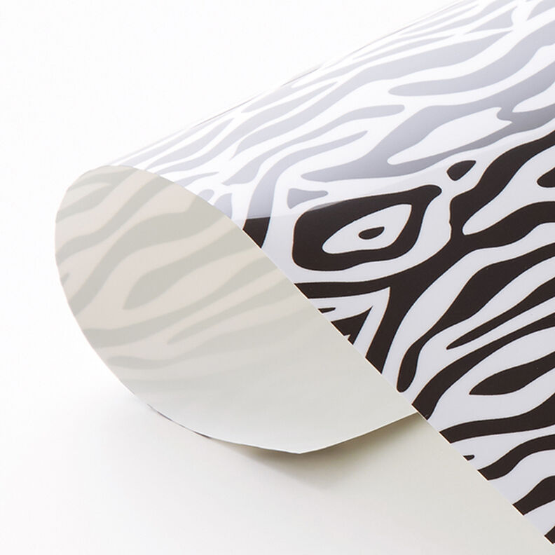 Flexfolie design zebra Din A4 – svart/vit,  image number 3