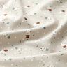 Bomullstyg Poplin Söta snögubbar – ljus gråbrun,  thumbnail number 2