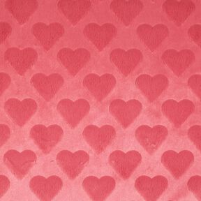 Fuskpäls hjärtan | Poppy Fabrics – bleklila, 