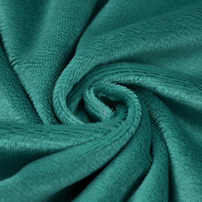 Plysch SHORTY [1 m x 0,75 m | lugg: 1,5 mm] - petrol | Kullaloo,  image number 4