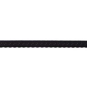 Elastistiskt infattningsband Spets [12 mm] – svart, 