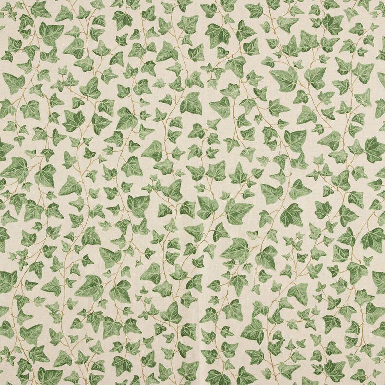 Dekorationstyg Halvpanama murgröna – natur/grön,  image number 1