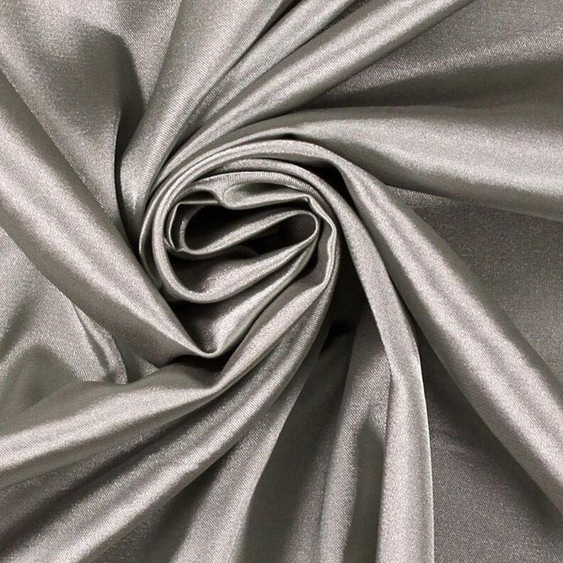 Stretch Satin – silver metallic,  image number 2