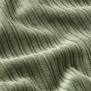 Bredspårig manchester med fluffigt pälsfoder – khaki, 