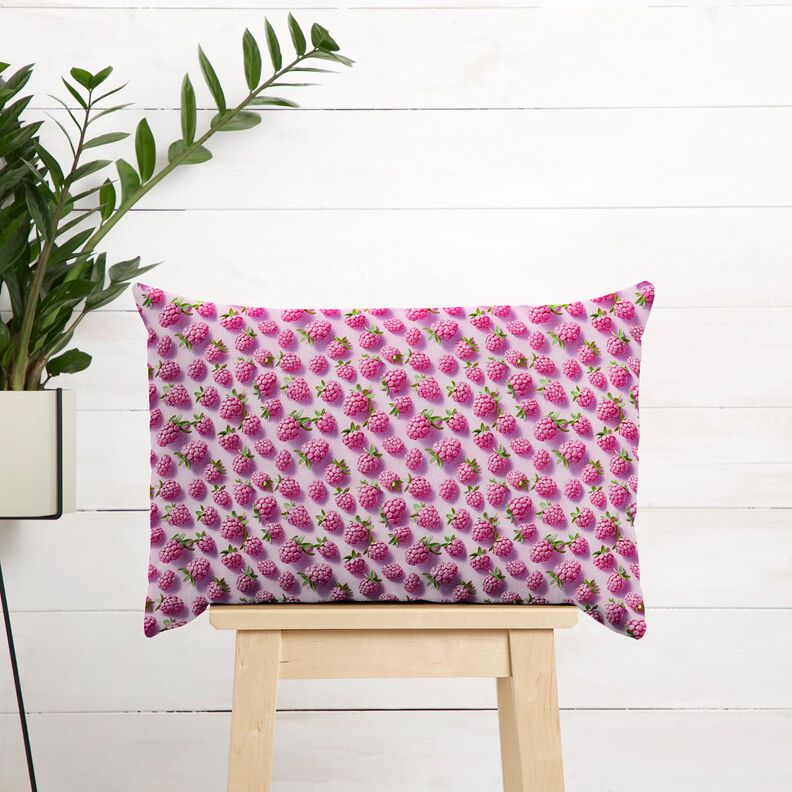 Bomullstyg Poplin ljusa hallon – pastellviolett/äppelgrönt, image number 6