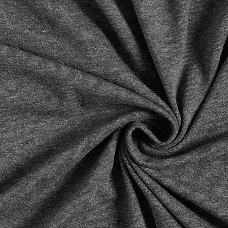 Bomullsjersey Medium Melange – antracit, image number 1