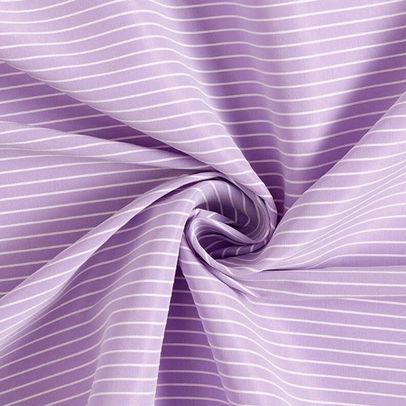 Stretchtyg med tvärränder, elastiskt på längden – pastellviolett,  image number 3