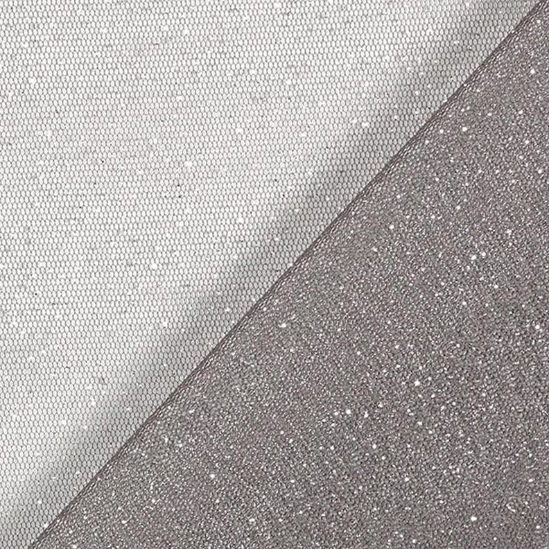 Glittrigt tylltyg Royal – mörkgrå/silver,  image number 5