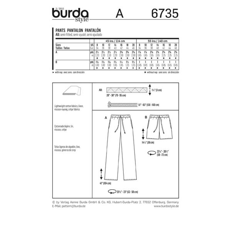 Byxa, Burda 6735,  image number 5