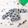 Alpfleece lastbilar och grävmaskiner – jeansblå/grå,  thumbnail number 5