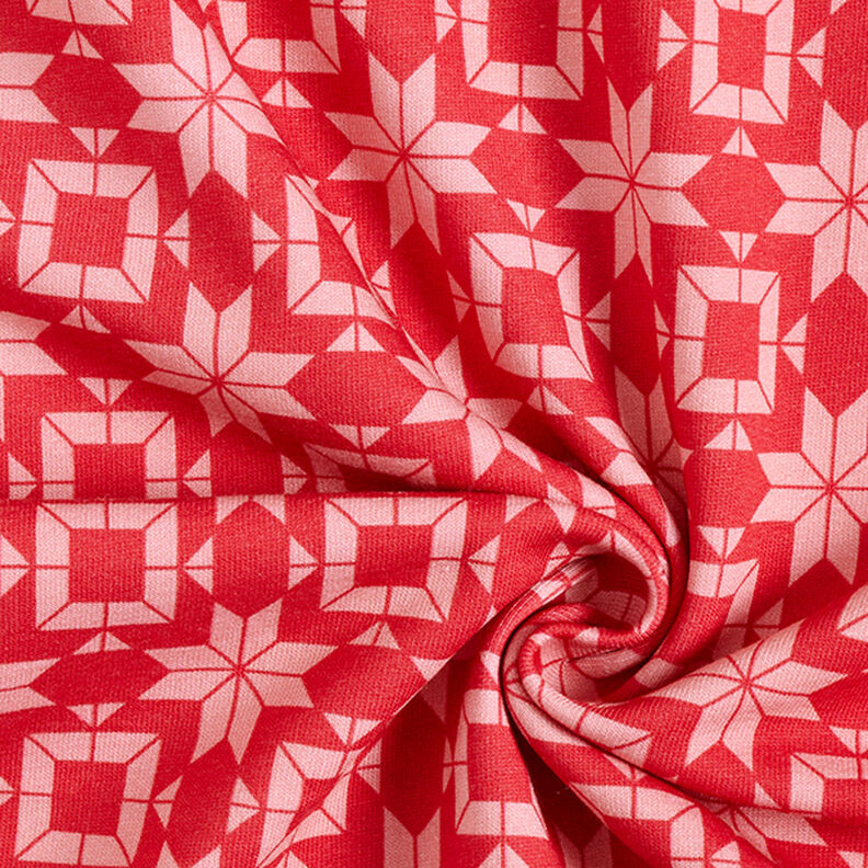 softsweat norgemönster – rött/rosa,  image number 3